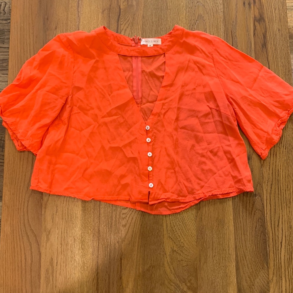 Orange Crop Top